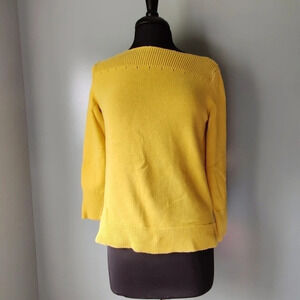Loft Boatneck Mustard Sweater